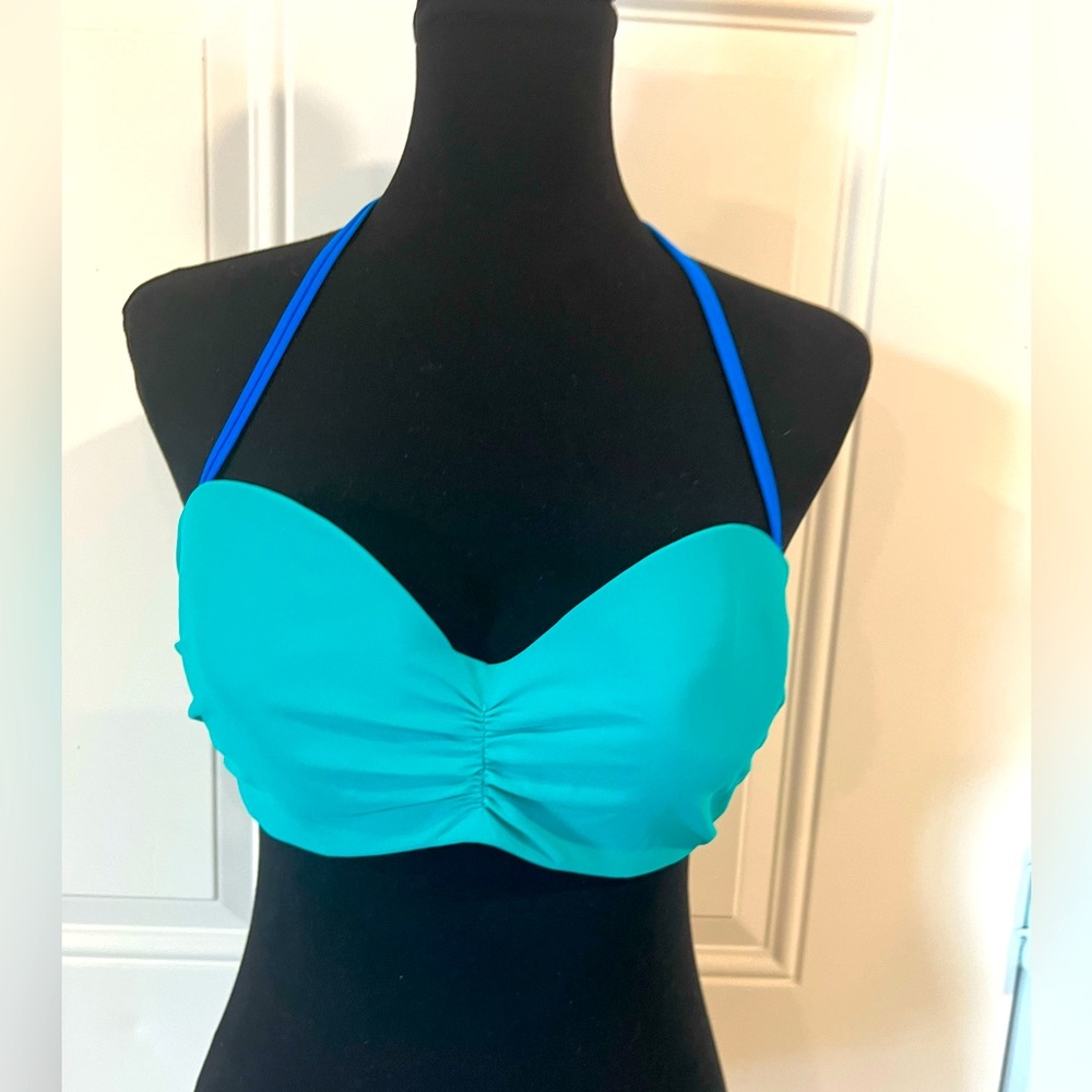 Aerie | Two Tone Teal and Blue Bikini Top Size 36D (144)